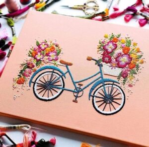 pefrect hand embroidery art for wall decor and gifting